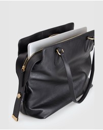 Evity - Clover Leather Work Tote Bag