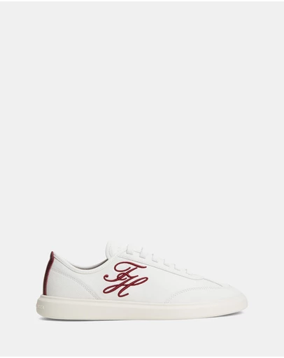 Tommy Hilfiger - TH Icon Court Script Premium Trainers - Women's
