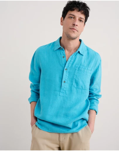 Seasalt - Seasalt Cornwall Blue Artist's Shirt