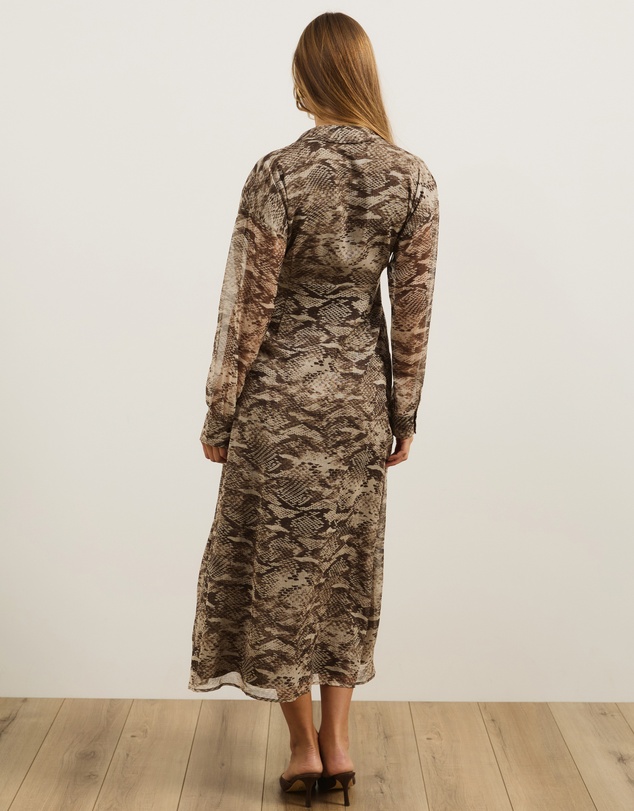 Atmos&Here - Keira Long Sleeve Midi Dress