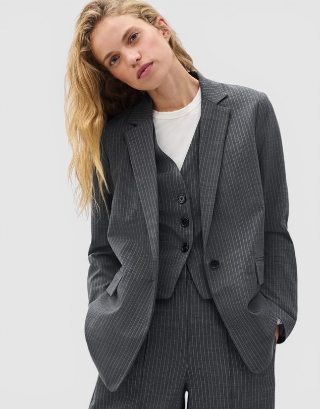 rag & bone - Jennifer Striped Combo Blazer