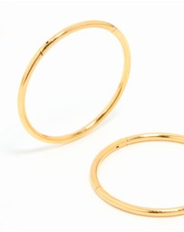 Lovisa - Gold Plated Surgical Steel Sleeper Earrings 16 MM