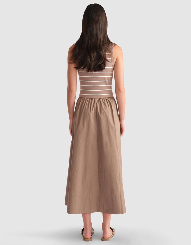 Decjuba - D-Luxe Rib Spliced Midi Dress