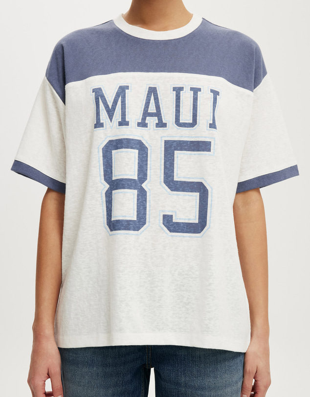 Cotton On - The Ringer Boxy Graphic Tee