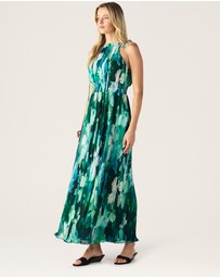 MOS The Label - Verdant Print Halter Dress