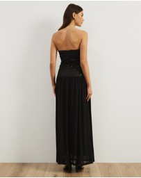 Atmos&Here - Freya Beaded Mesh Maxi Dress