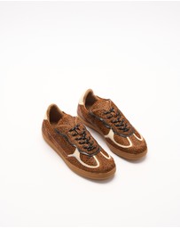 Walnut Melbourne - Fallon Leather Sneaker