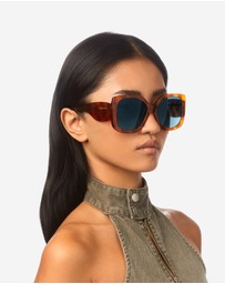 Hawkers Co - Hawkers - Fervor - sand havana blue Sunglasses for Men and Women UV400