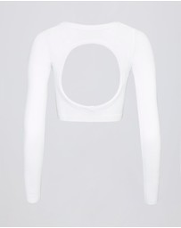 BO+TEE - Alumna Seamless Soft Rib Cut-Out Crop Top