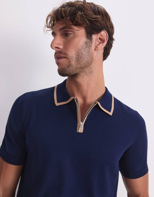 Sportscraft - Brookes 1/4 Zip Knit Polo