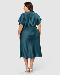 Pink Dusk by Curve Project - Wanting More Midi Dress