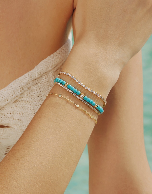 Ania Haie - Ania Haie Gold Disc Station Bracelet
