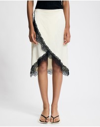 Lover - Thea Lace Trim Wrap Skirt