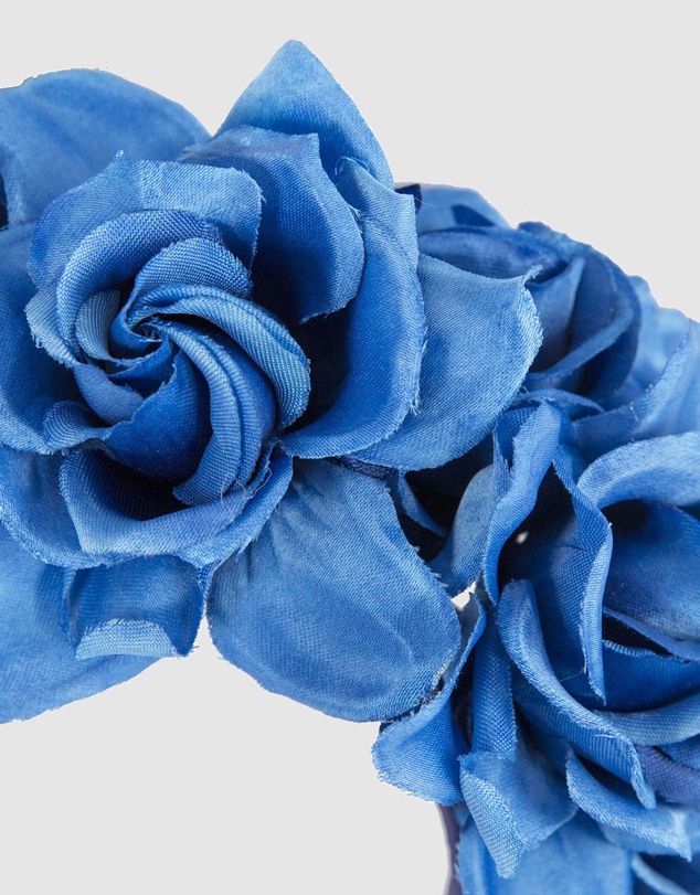 Max Alexander - Large Royal Blue Flower Headband Fascinator