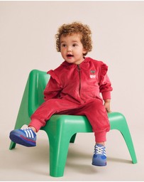 Huxbaby - Very Cherry Velour Zip Up Hoodie - Babies