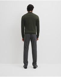 Country Road - Australian Merino Long Sleeve Vam Half Zip Knit