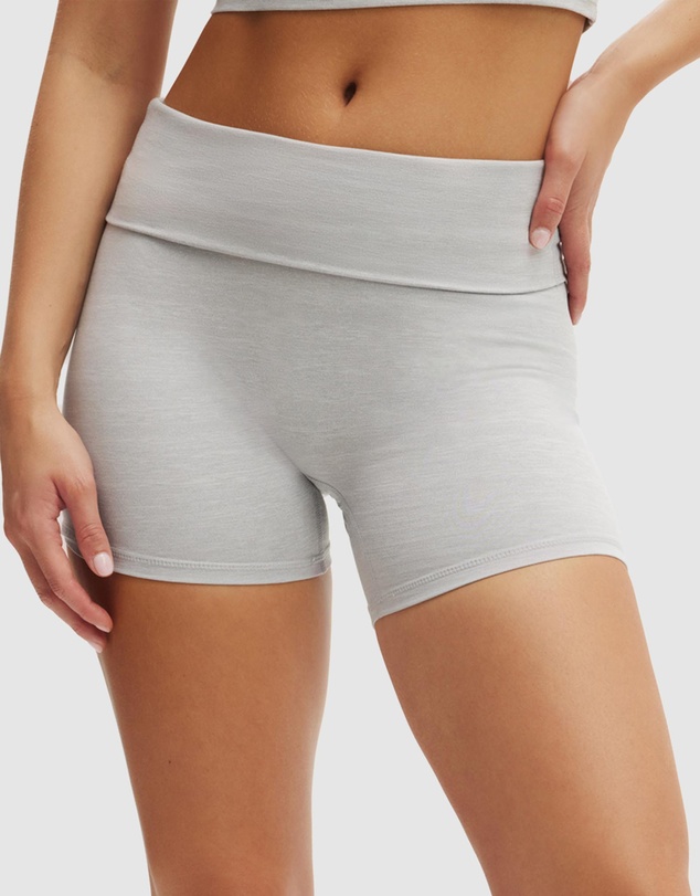 Cotton On Body Active - Ultra Soft Roll Over Shortie Shorts