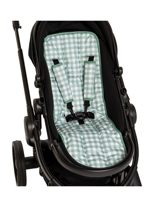 All 4 Ella - Pram Liner Gingham Sage