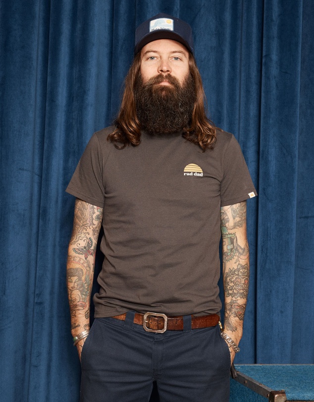 Banabae - Rad Dad Organic Cotton Tee - Washed Black