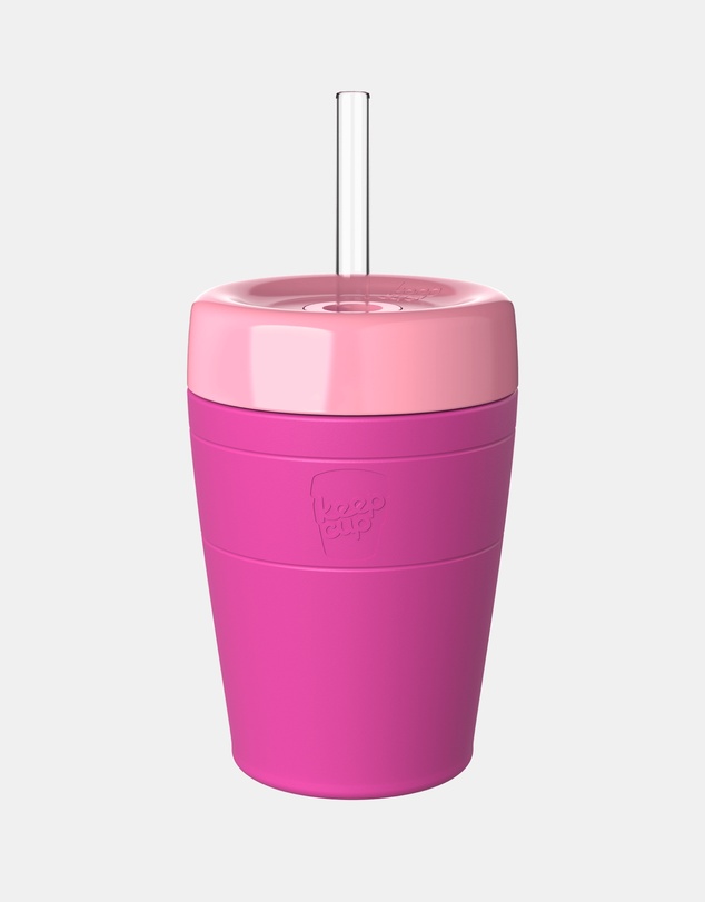 KeepCup - Helix Cold Cup 12oz Reusable Coffee Cup with Straw