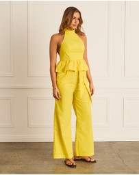 Heaven Australia - Citron Palazzo Pants