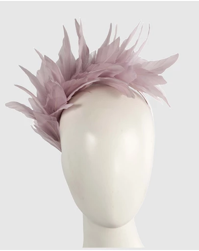 Max Alexander - Modern Light Lilac Racing Fascinator
