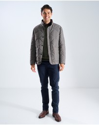 3 Wise Men - 3 Wise Men Quilted Jacket Charcoal