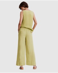 Country Road - Organically Grown French Linen Palazzo Pant