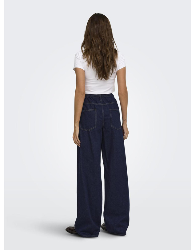 ONLY - Jay Pull String Wide Denim Pants
