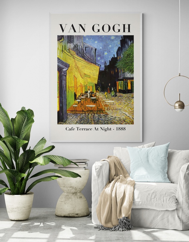 Inka Arthouse - Cafe Terrace by Van Gogh Art Print