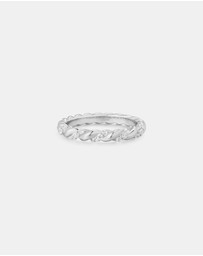 Ania Haie - Silver Sparkle Twisted Ring