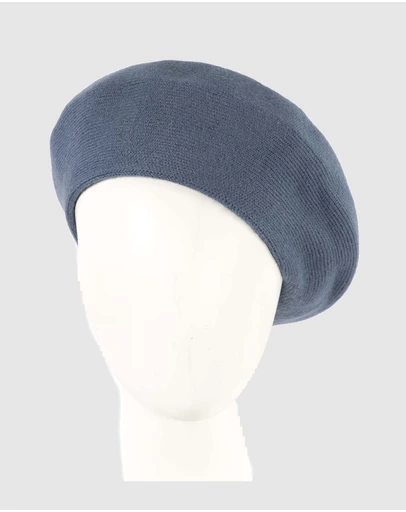 Max Alexander - European Made Denim Soft Wool Beret