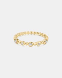 Ania Haie - Gold Bezel Kyoto Opal Beaded Ring