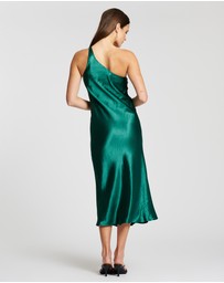 Third Form - Running Water Bias One Shoulder Dress