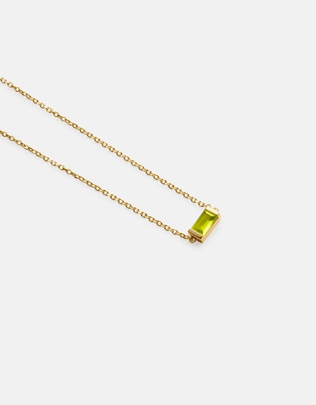 Kirstin Ash - Baguette Birthstone Bracelet August Peridot