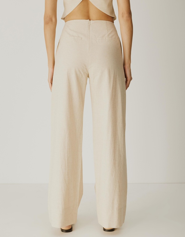 Atmos&Here - Nima Linen Blend Tailored Pants