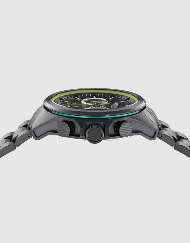 Aston Martin - HLC Chronograph Solar IP Black Stainless Steel Bracelet Watch