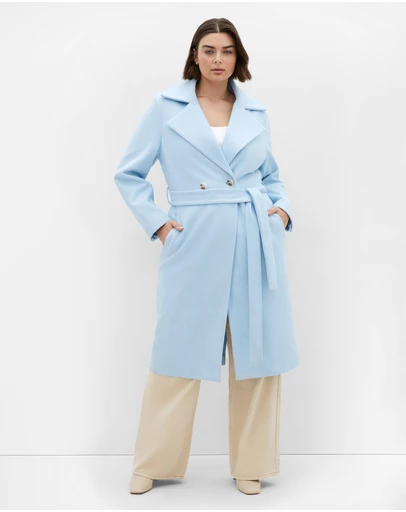 City Chic - Riley Row Belted Coat