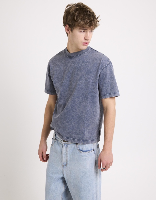 Black Noise White Rain - Signature Crop T-Shirt