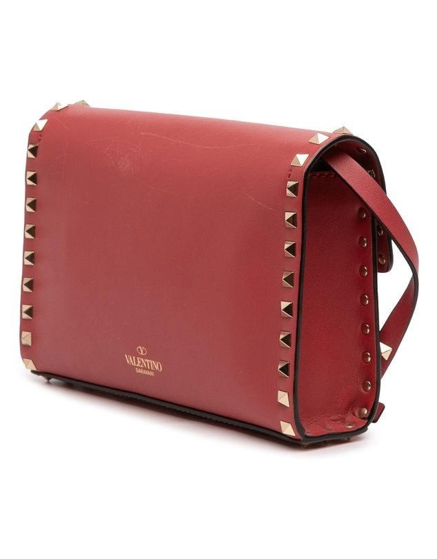 Pre-Loved by Azura Reborn - Pre-Loved Small Leather Rockstud Flap Crossbody