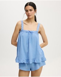 Cotton On Body - Lace Trim Babydoll Cami Set