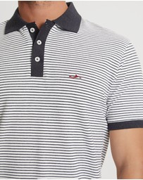 Oxford - Mack Striped Organic Cotton Polo