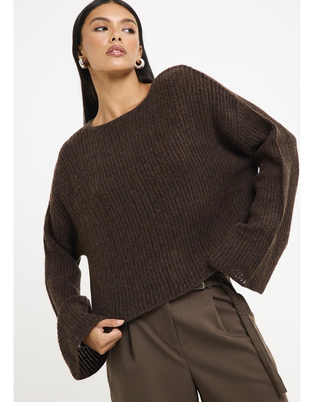 Subtitled - Monica Ladder Long Sleeve Knit Sweater