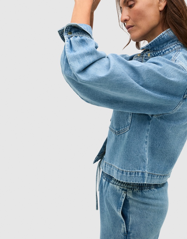 Seed Heritage - Denim Cropped Pocket Shirt