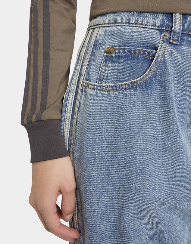 adidas Originals - HIGH RISE BARREL LEG DENIM PANT Womens