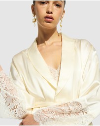 GINIA - Silk Lace Robe