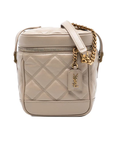 Pre-Loved by Azura Reborn - Pre-Loved Grain de Poudre Quilted 80s Vanity Bag
