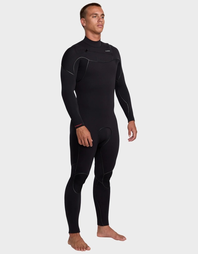 Quiksilver - Mens 4/3mm Marathon Sessions Chest Zip Wetsuits