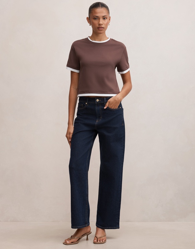 Forever New - Charlie Contrast Layered T-Shirt