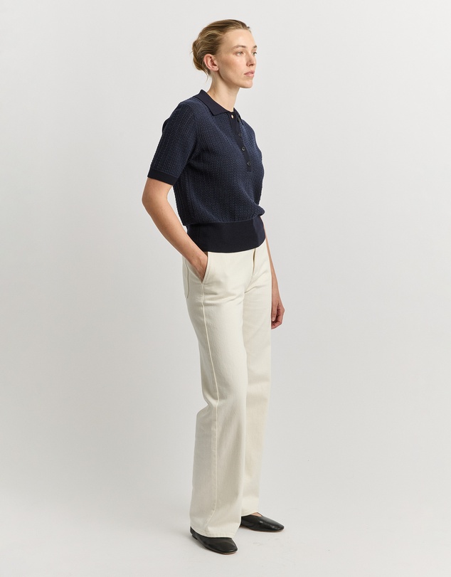 Toorallie - Pointelle Knit Polo